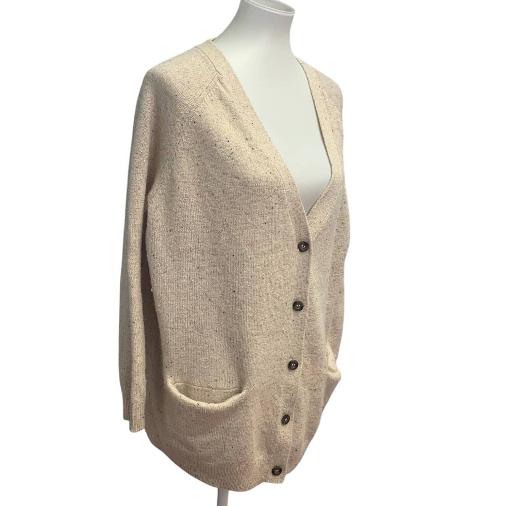 Stitch Play Womens Large Wool Blend Button Up Long Sleeve Cardigan Sweater
